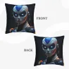 Housse de coussin en peluche Cyberpunk Guerrier Futur - Okomall