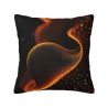 Funda de cojín de felpa con textura fluida abstracta - Okomall