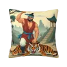 武士抱枕套 - 45x45 厘米（18x18 英寸） | 奥马尔
