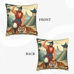 Funda de cojín Samurai - 18x18 pulgadas | Okomall