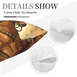 Funda de cojín de felpa de la serie de guerreros - General imponente | Okomall