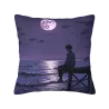 Federa Cuscino in Peluche Notte Stellata e Vista Mare - Okomall