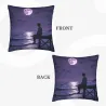 Taie d'Oreiller en Peluche Nuit Étoilée et Vue Mer - Okomall