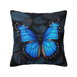 Funda de cojín de felpa con estampado doble cara - 18x18 pulgadas | OKOMALL