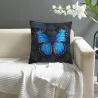 Housse de coussin en peluche à motif double face - 18x18 pouces | OKOMALL