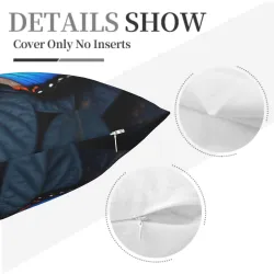 Housse de coussin en peluche à motif double face - 18x18 pouces | OKOMALL