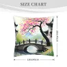 唯美山水畫毛絨抱枕套 - Okomall