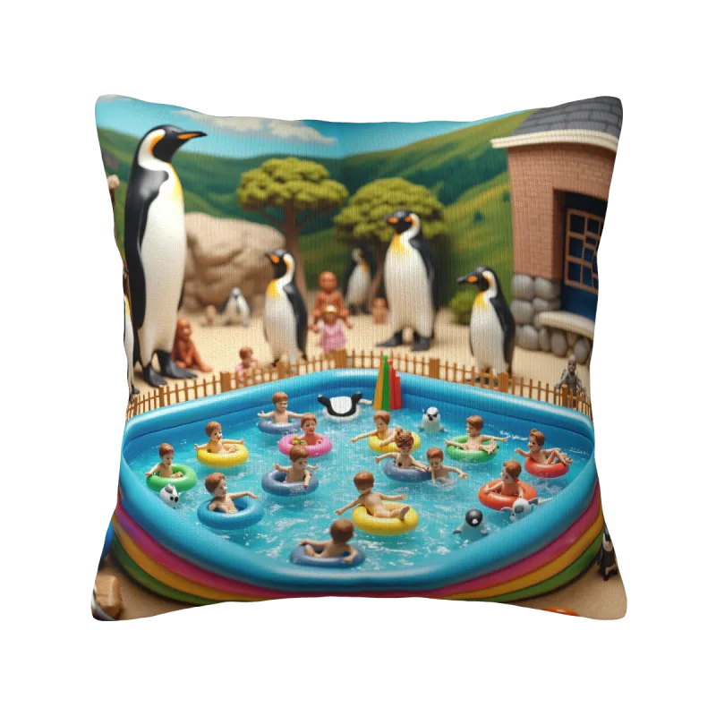 Copri-cuscino in peluche per festa estiva in piscina - Okomall
