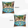 Copri-cuscino in peluche per festa estiva in piscina - Okomall