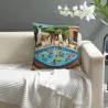 Copri-cuscino in peluche per festa estiva in piscina - Okomall