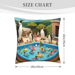Copri-cuscino in peluche per festa estiva in piscina - Okomall