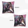 Housse de coussin en peluche avec motif de femme sexy - Okomall