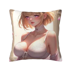 可爱少女主题双面毛绒抱枕 - Okomall