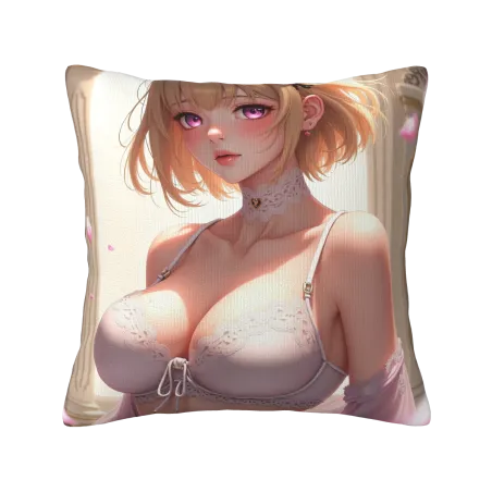 精美少女主題毛絨抱枕套 - Okomall