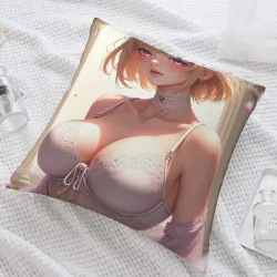 精美少女主題毛絨抱枕套 - Okomall