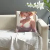 Federa cuscino in peluche a tema ragazza carina - Okomall