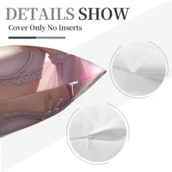 Housse de coussin en peluche à thème de jolie fille - Okomall