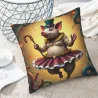 Gentleman Pig Plush Pillow Cover - Okomall