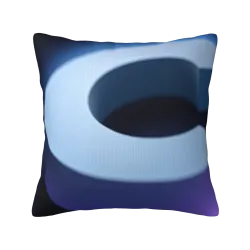 Funda de cojín de peluche abstracto - Okomall