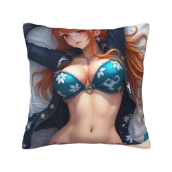 かわいいアニメーション両面抱枕カバー - 18x18インチ | Omall