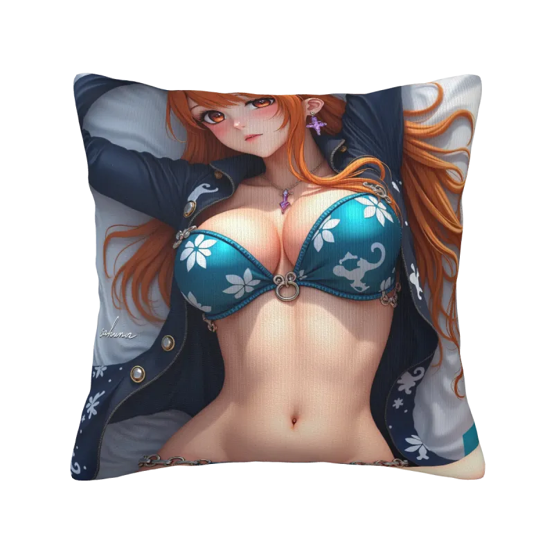Housse de Coussin Anime Jolie - 18x18 pouces | Okomall