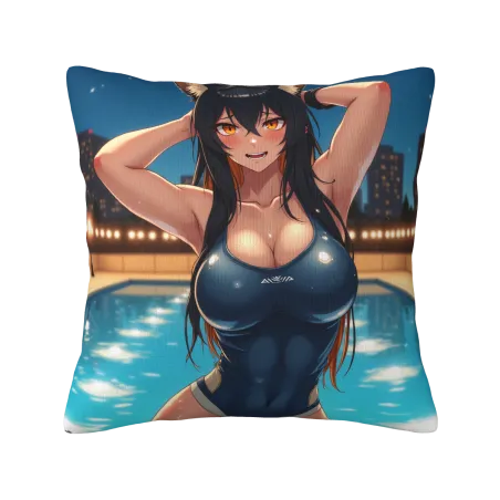水灵少女毛绒抱枕套 - Okamall 官方旗舰店