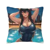 Housse de coussin en peluche avec motif de jolie fille - Magasin phare officiel d'Okamall