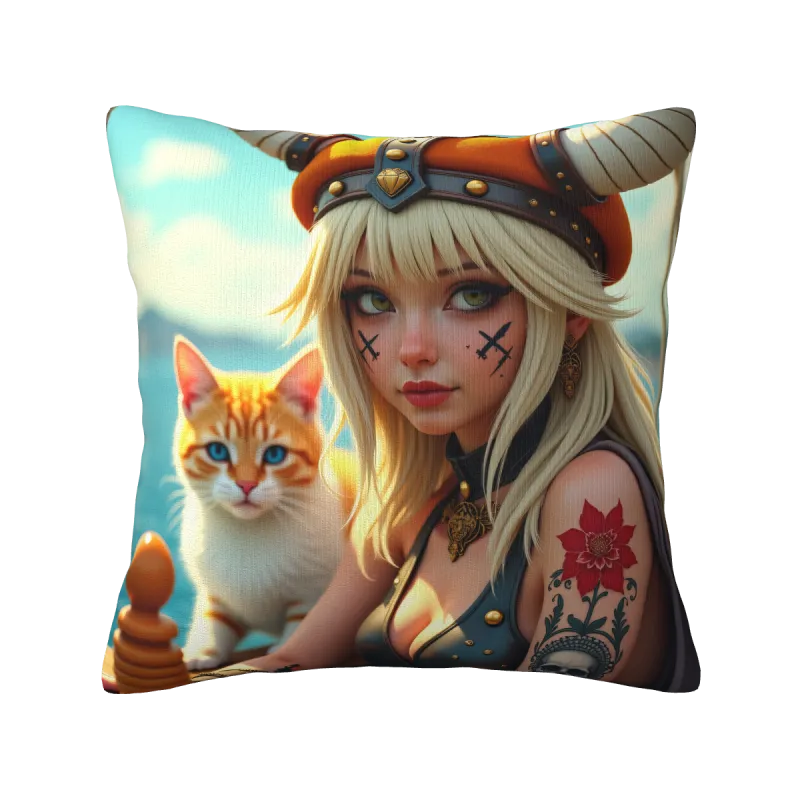 Coussin en Peluche 'Dreamy Girl' - Okomall