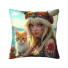 Coussin en Peluche 'Dreamy Girl' - Okomall