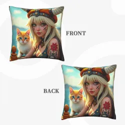 Funda de Almohada de Peluche 'Dreamy Girl' - Okomall