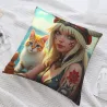 Funda de Almohada de Peluche 'Dreamy Girl' - Okomall