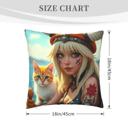 Funda de Almohada de Peluche 'Dreamy Girl' - Okomall