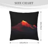 Housse de coussin en peluche avec motif montagne abstrait - Okomall