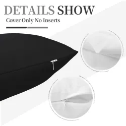 Funda de cojín de peluche con diseño abstracto de montañas - Okomall