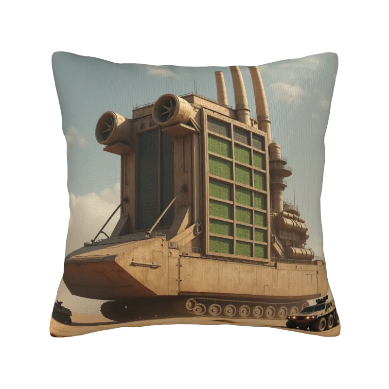 Funda de cojín con estilo steampunk e industrial - Okomall