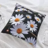 Funda de cojín de felpa con patrón geométrico abstracto - Okomall