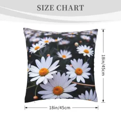 Housse de coussin en peluche à motif géométrique abstrait - Okomall