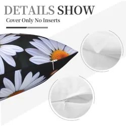Housse de coussin en peluche à motif géométrique abstrait - Okomall