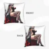 Splendida Federa in Peluche a Doppia Faccia con Ragazza Anime - Okomall
