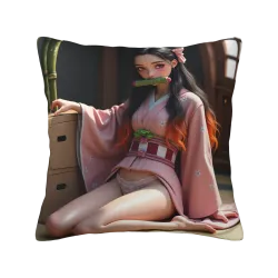 アニメぬいぐるみクッションカバー 少女 - Okomall