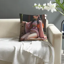 Funda de Almohada de Peluche Anime para Niña - Okomall