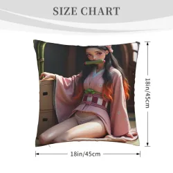 애니메이션 봉제 인형 쿠션 커버 소녀 - Okomall