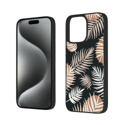 Coque pour iPhone 15/Pro/Max avec motif feuille - okomall