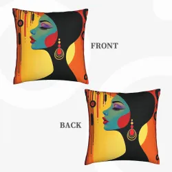 Housse de coussin en peluche Art Abstrait - Okomall