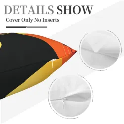 Funda de cojín de peluche con arte abstracto - Okomall