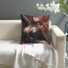 غموض الفتاة فروي غطاء وسادة - Okomall