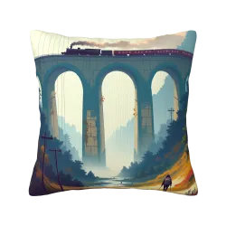 Coperta di cuscino in peluche Sentiero di Montagna - Okomall