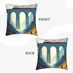 Coperta di cuscino in peluche Sentiero di Montagna - Okomall