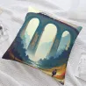 산길 작은 길 플러시 쿠션 커버 - Okomall