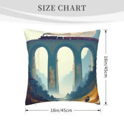 Mountain Path Plush Pillow Cover - Okomall